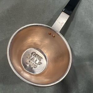 Copper Measuring Cup with Black Handle